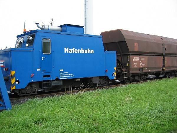 Hafenbahn beim Elbe-Hafen Brunsbüttel