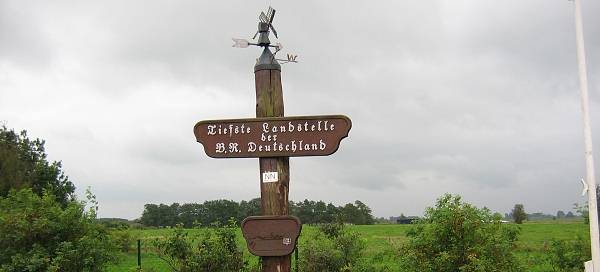 Tiefste Landstelle Deutschlands